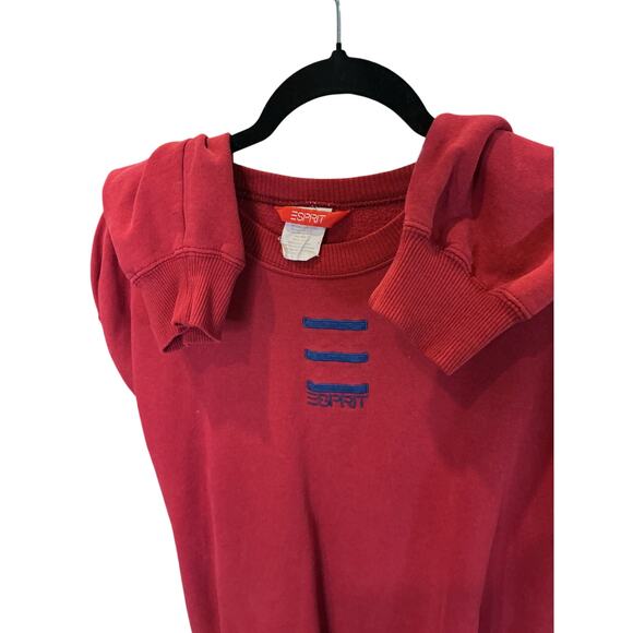 Esprit Vintage Red Pullover Sweatshirt Crewneck Casual Size L - Picture 7 of 8